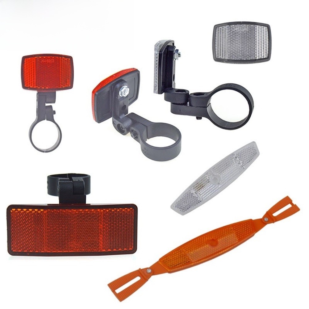Spoke Reflector Set - 自転車スポークリフレクターセット 夜間視認性向上 耐候性 レッド シルバー オレンジ