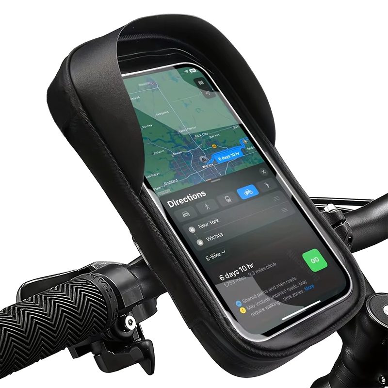Cycling Commuter Backpack Waterproof - バイク用スマホホルダーバッグ タッチスクリーン 防水 サイクリング ハンドルバーポーチ 360度回転
