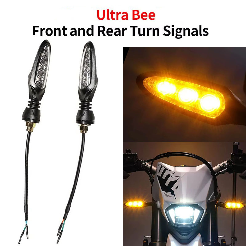Bike Light Front Rear - SurRon Ultra Bee用フロントおよびリアターンシグナルLEDランプアセンブリインジケーター電動バイク用Surronオートバイアクセサリー