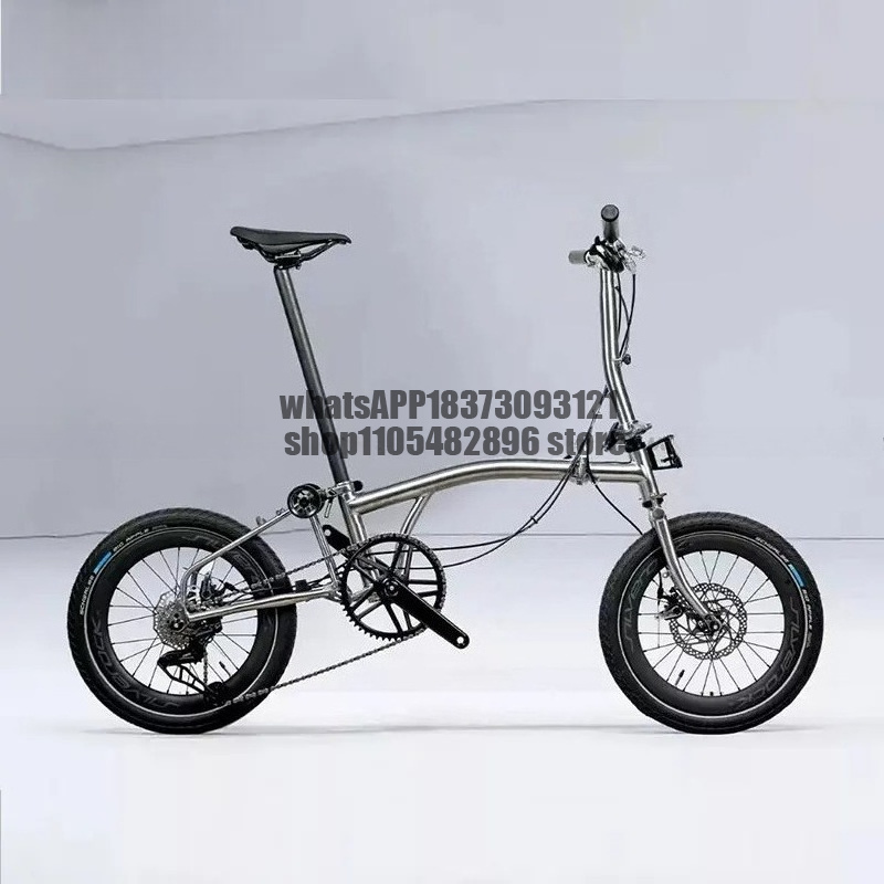 18インチチタン合金製折りたたみ自転車、ディスクブレーキ、7 - Cycling Commute Speed のレビューと価格