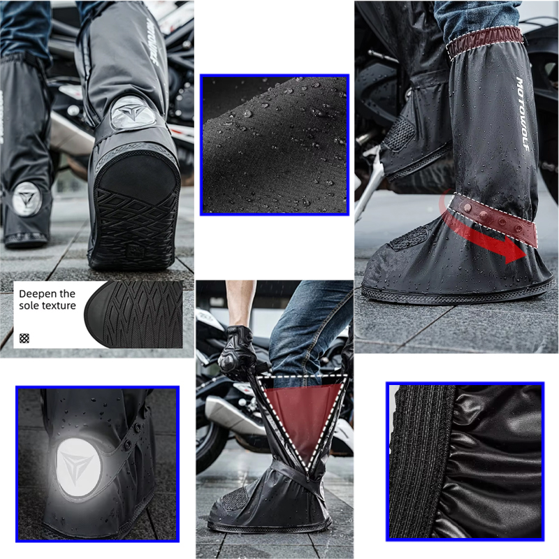 屋外通勤用チューブ型レインシューズカバー、再利用可能なバイク - Cycling Shoes For Commute のレビューと価格