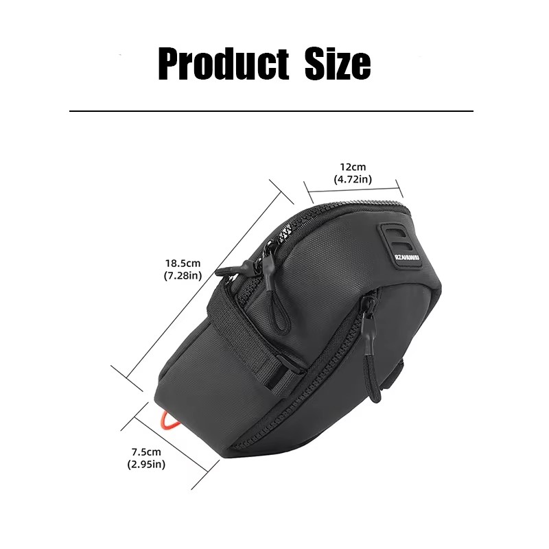 自転車サドルバッグ 防水 900D ロードバイクシートバッグ - Saddle Bag Under Seat のレビューと価格
