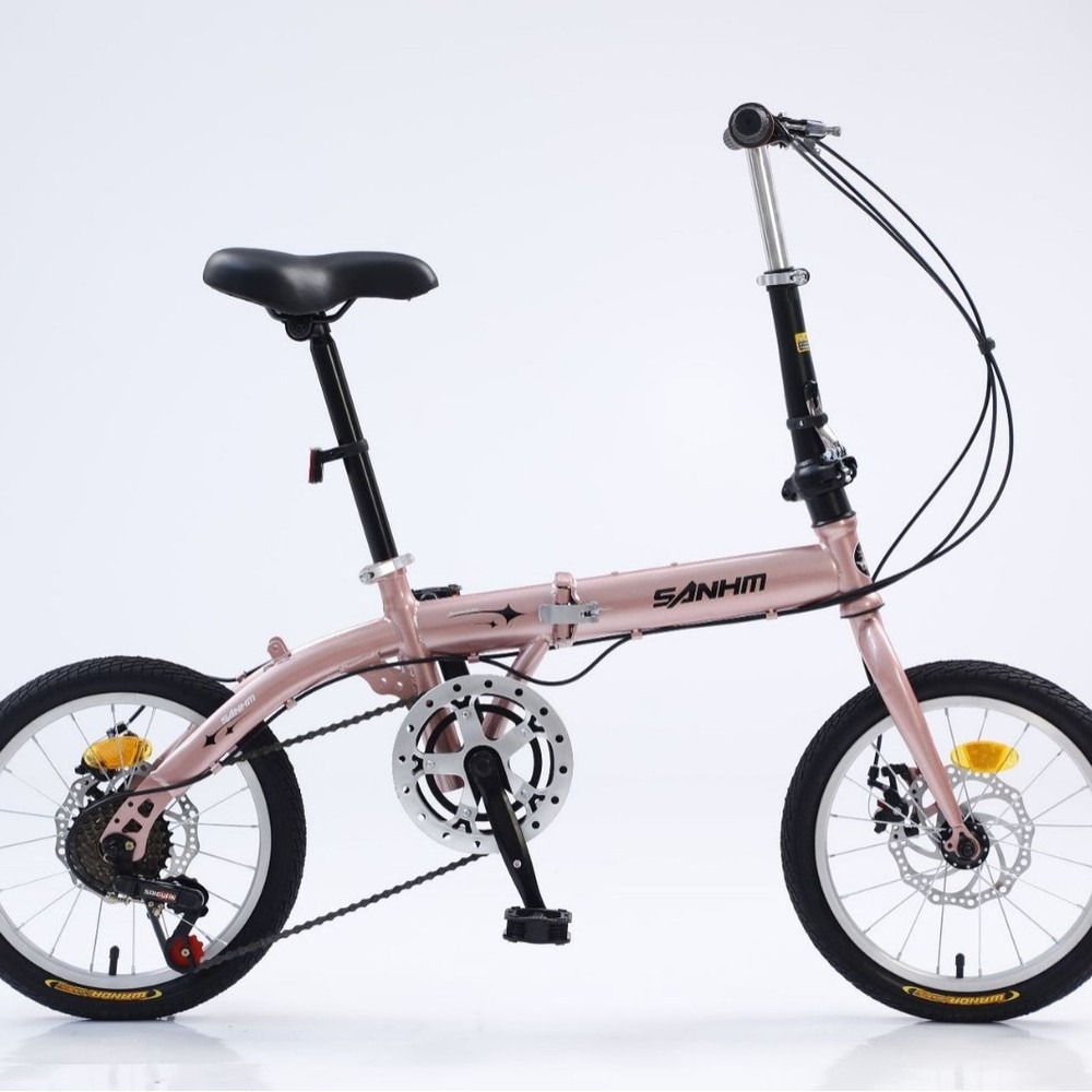 大人用16インチシングルスピード折りたたみ自転車、ディスクブ - Commuting With Bike のレビューと価格
