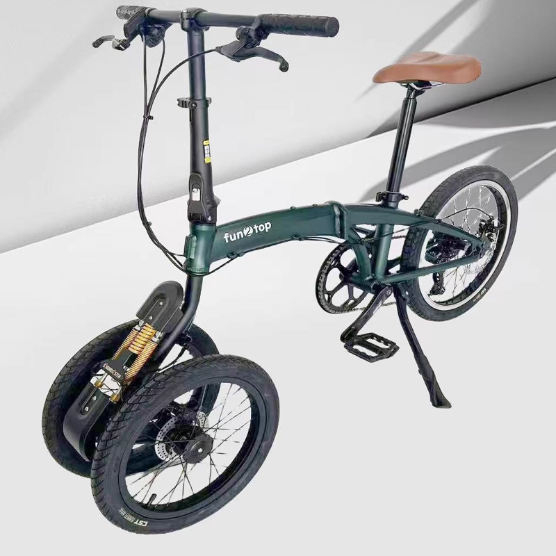 20/16インチ デュアルフロントホイール折りたたみ自転車  - Commuting With Bike のレビューと価格