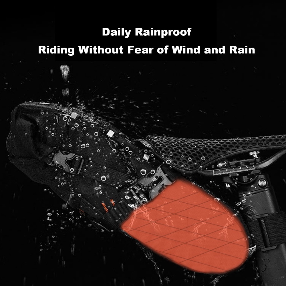 多機能自転車シートバッグ 5.8L容量 防水シート下バッグ  - Saddle Bag Under Seat のレビューと価格