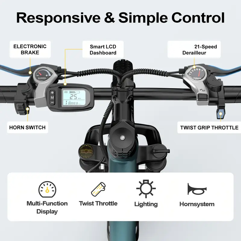 26インチ24インチ電動マウンテンEバイク（大人用）、100 - Commuting With Bike のレビューと価格