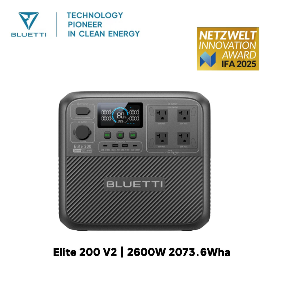 【リニューアル】BLUETTI Elite 200 V2 ポ - Usb Charger Dynamo のレビューと価格