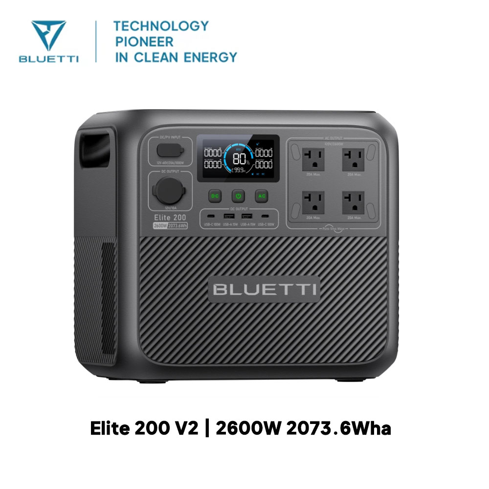 【リニューアル】BLUETTI Elite 200 V2 ポ - Usb Charger Dynamo のレビューと価格
