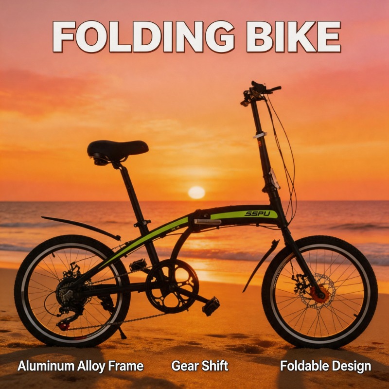 折りたたみ自転車 超軽量デザイン シティトラベル用自転車 ポ - Commuting With Bike のレビューと価格