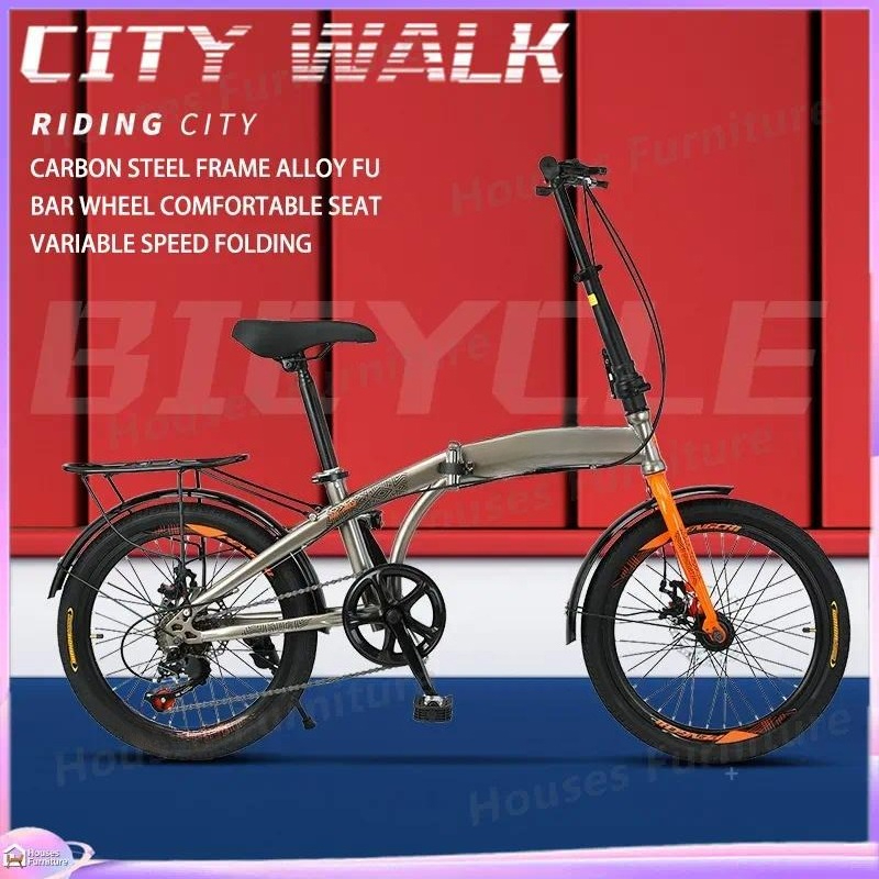 20インチ折りたたみ自転車 変速可能 軽量 ポータブル ユニ - Cycling Commute Speed のレビューと価格