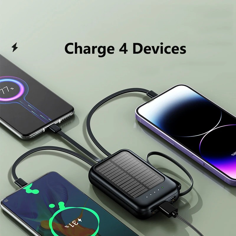 VIVO 50000mAh大容量ソーラーパワーバンク内蔵ケー - Usb Charger Dynamo のレビューと価格